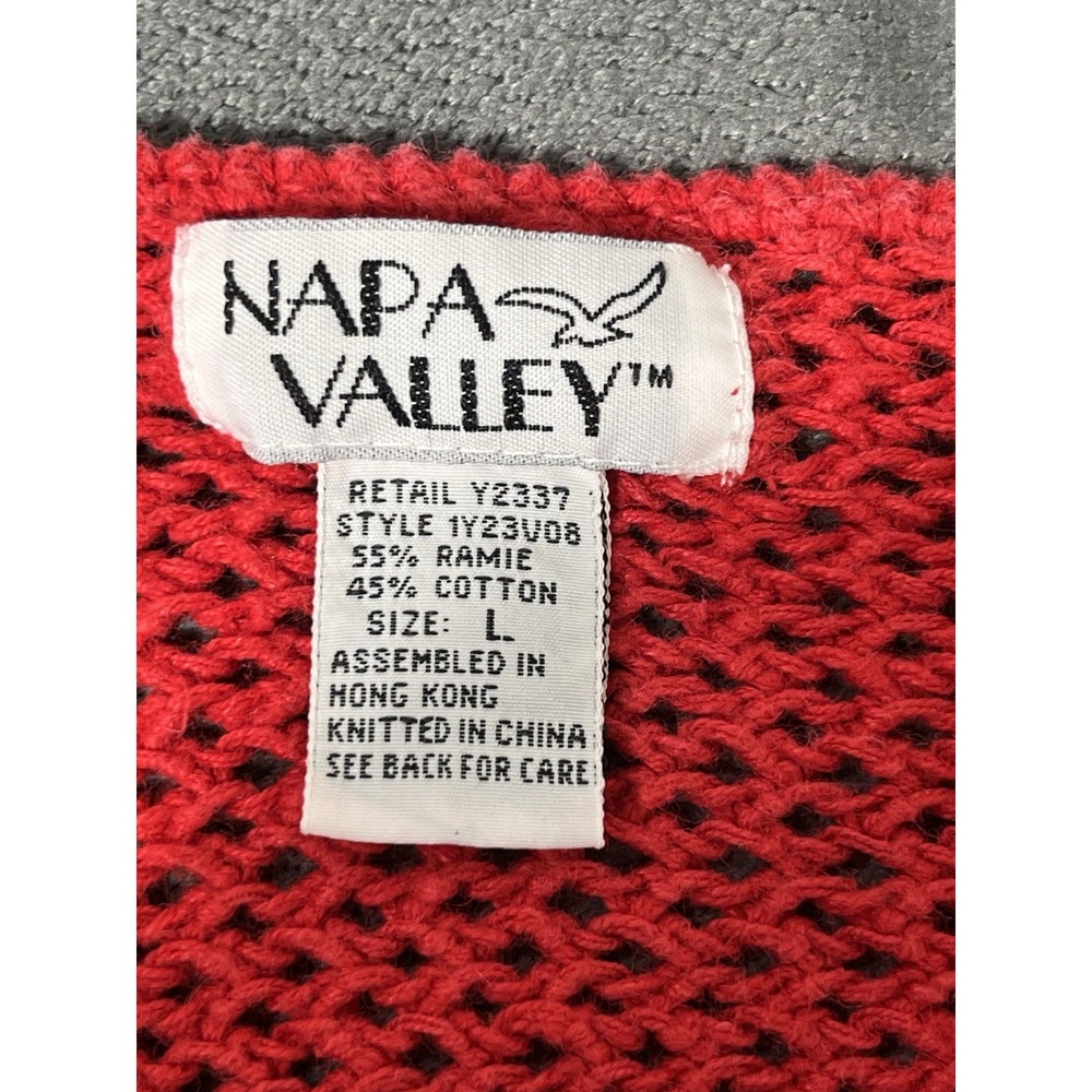 Napa Valley Women's Knitted Floral Sweater Vest - Picture 7 of 9